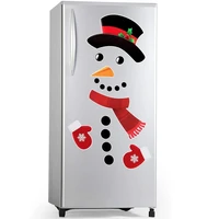 christmas fridge magnet santa claus microwave oven dishwasher door handle cover xmas christmas party decor home decoration 2022