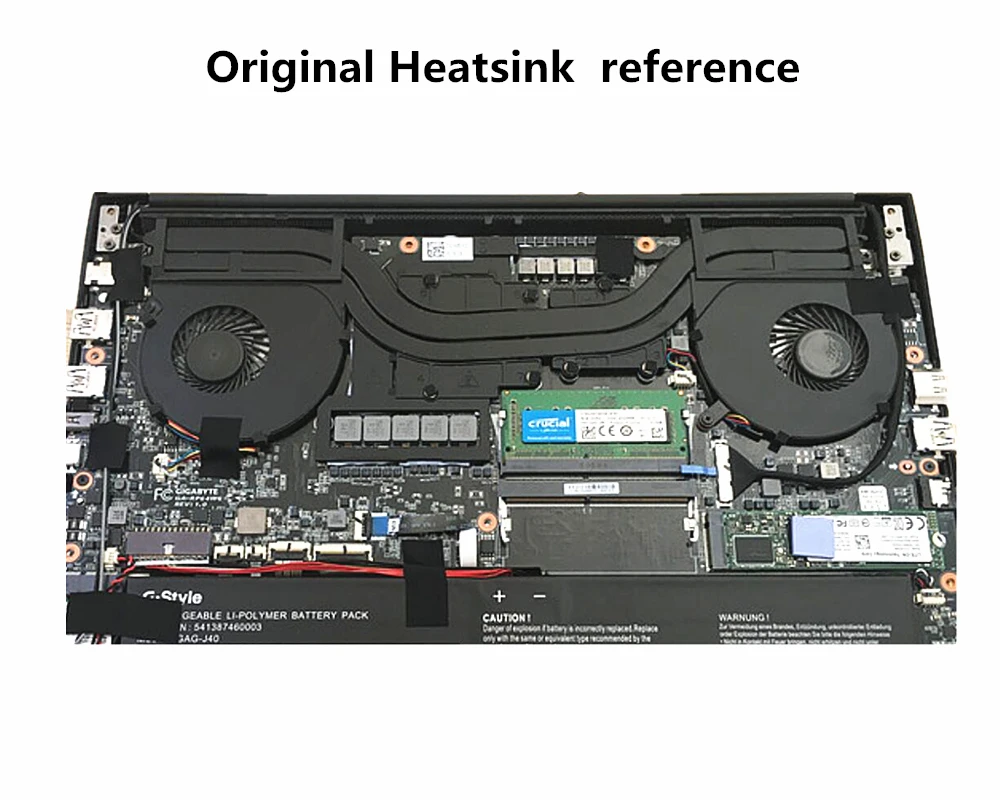 

DIY water Air/wind cooling heasink radiator Transformation for Gigabete AERO 14 15 Classic-XA RP64W RP65