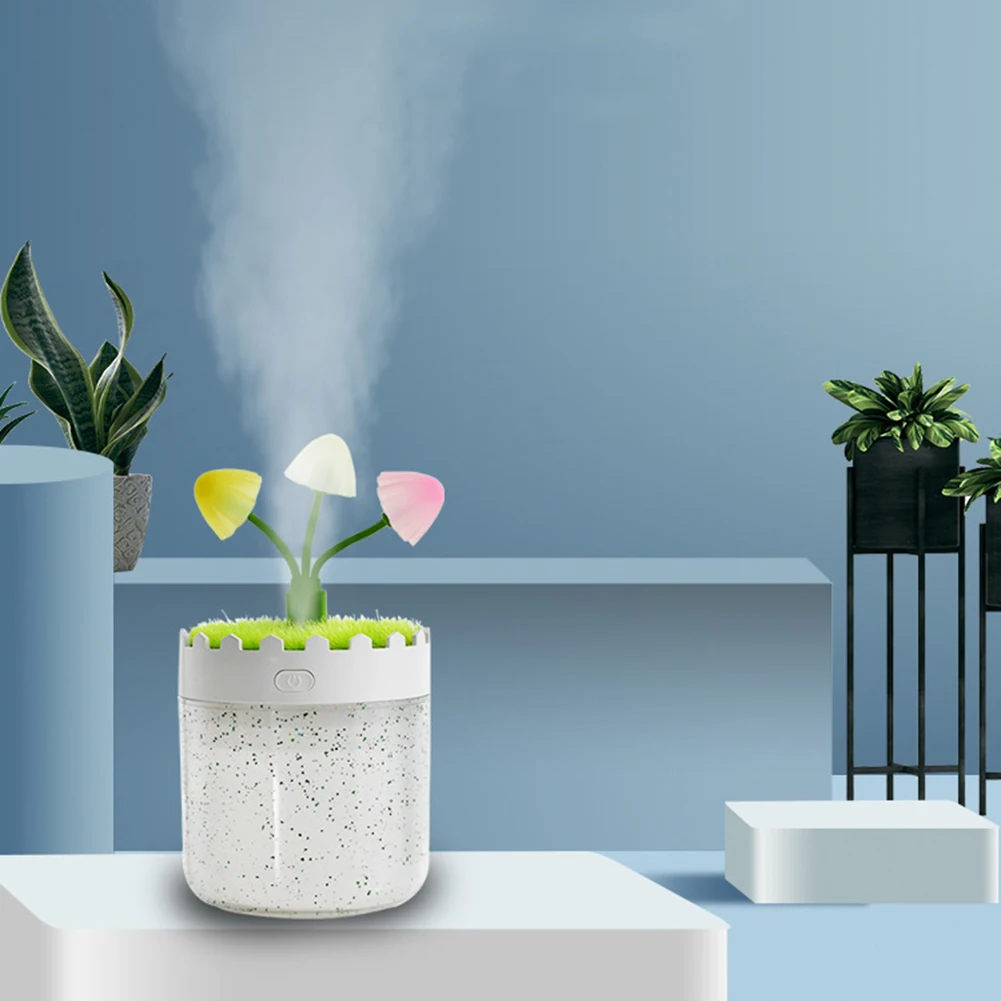 Мини Трава увлажнитель USB креативный гриб Красочный Ночник светильник для