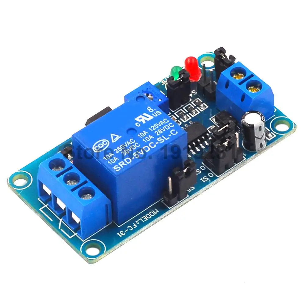 Релейный модуль переключателя задержки 5 в постоянного тока поддерживает