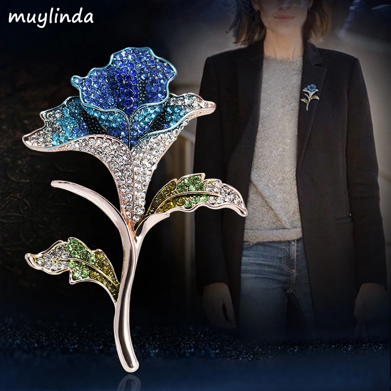 Muylinda Женская модная Брошь Стразы булавка ювелирные изделия одежда шарф булавки