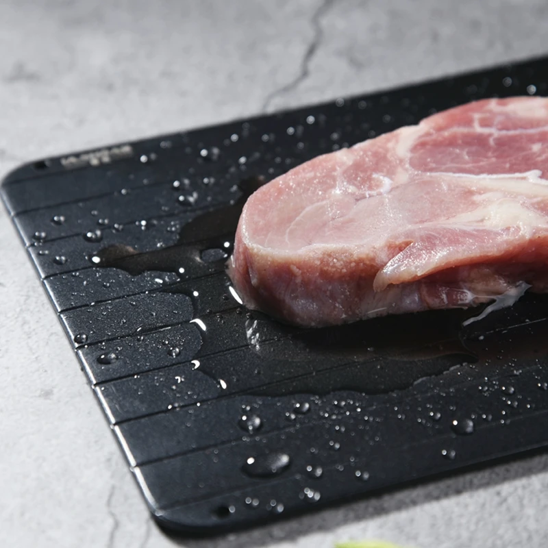 qdrr fast defrost tray fast thaw meat fish fruit sea food quick defrosting plate board tray kitchen gadget tool dropshipping free global shipping