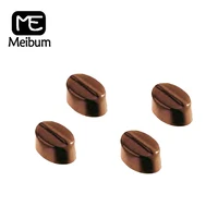 meibum 24 cavity coffee beans pattern candy chunk polycarbonate mould chocolate mold confectionery baking tray cake decoration