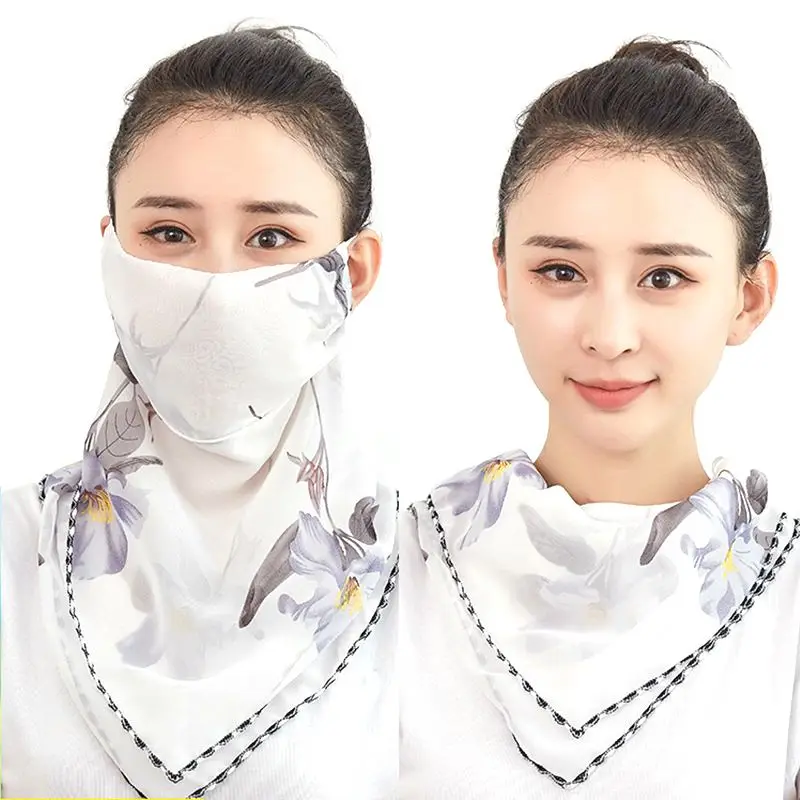Летний солнцезащитный шарф маска для большого рта тонкие дышащие маски лица
