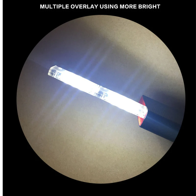 Мини USB СВЕТОДИОДНЫЙ Ночник светильник для кемпинга двусторонний 12 светодиодов