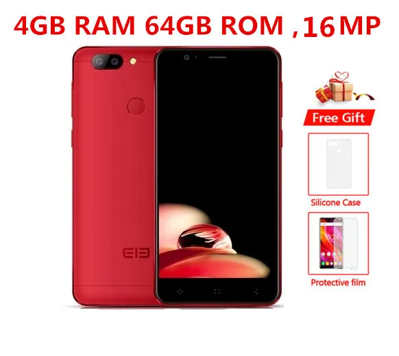 ELEPHONE P8 mini 4G мобильный телефон 4 Гб+ 64 Гб MTK6750T Восьмиядерный Android 7,0 16,0 Мп отпечаток пальца ID 5," 4G мобильный телефон