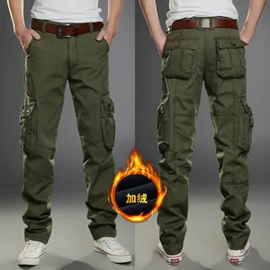 Мужские зимние плотные флисовые теплые комбинезоны с несколькими карманами уличные спортивные тренировочные пешеходные альпинистские теплые дышащие брюки