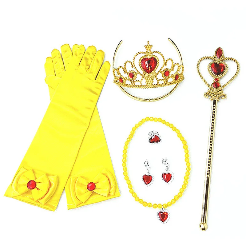 Little Girls Belle Dress Up Costume Kids Beauty Fancy Clothes Children Christmas Birthday Carnival Party Princess | Детская одежда и