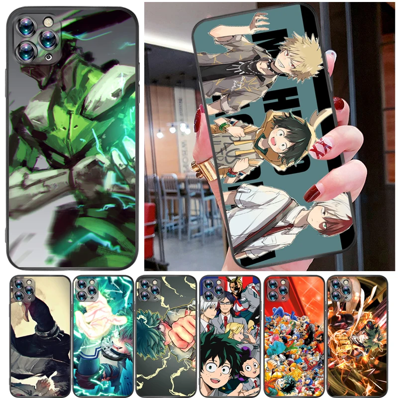 

My Hero Academia Tomura Boku Bakugou Katsuki Dabi Shigaraki Todoroki Shouto Phone Case For iPhone 11 Pro MAX Back Cover Carcasa