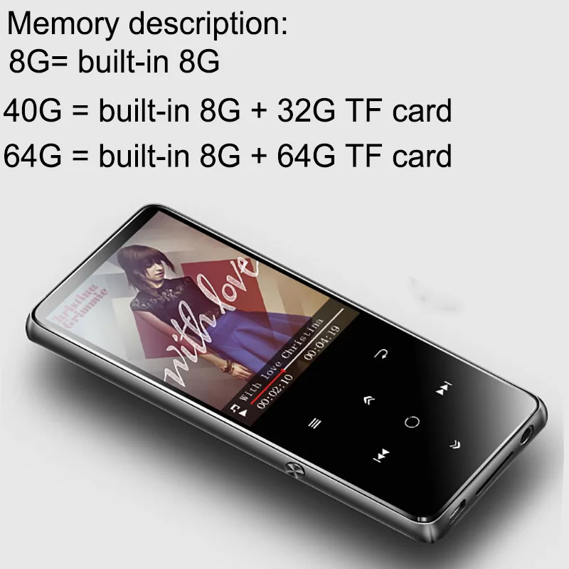 

Original BENJIE K11 IPX4 Waterproof HIFI Mp4 mp3 Music Player Lossless Portable Audio video Player FM Radio Ebook Voice Recorder