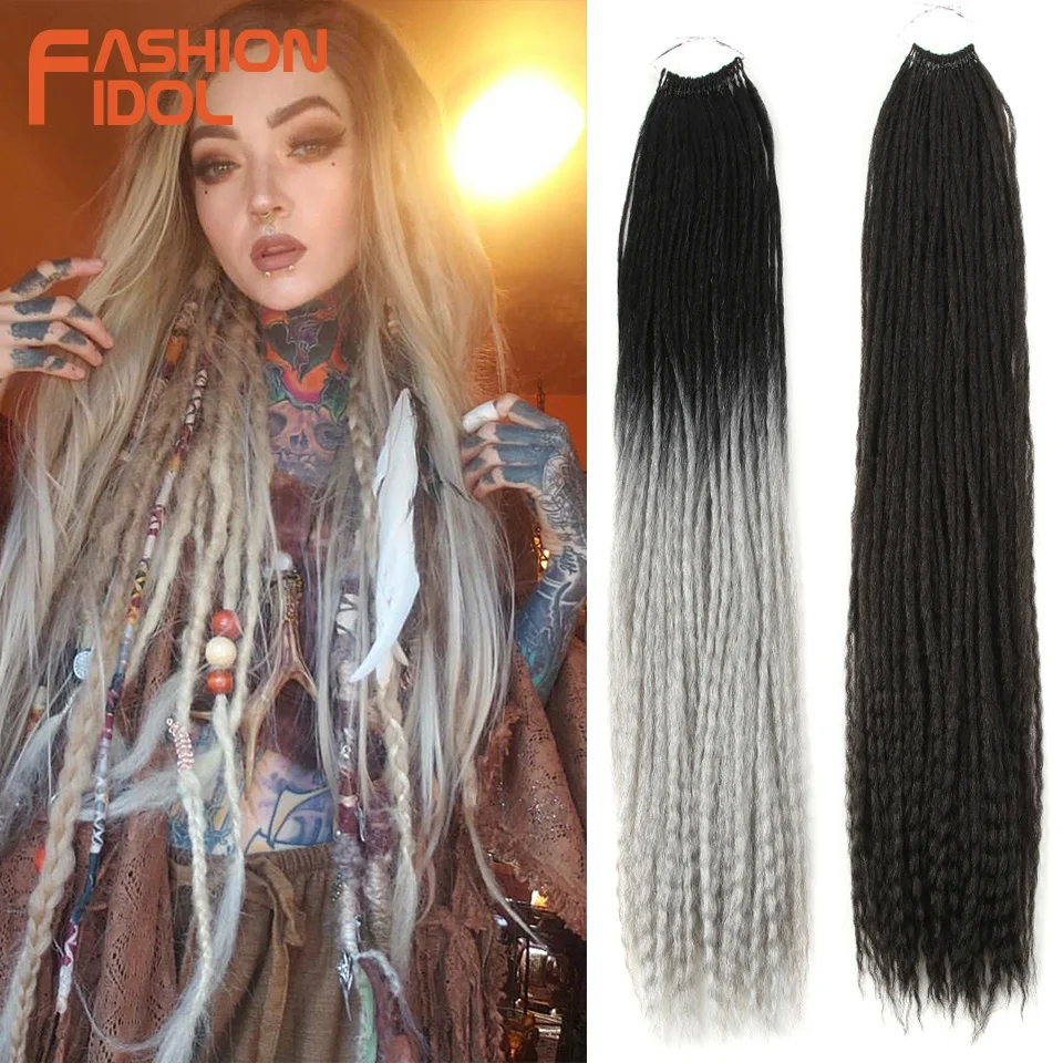 Модные прямые искусственные косички IDOL 28 дюймов синтетические волосы для