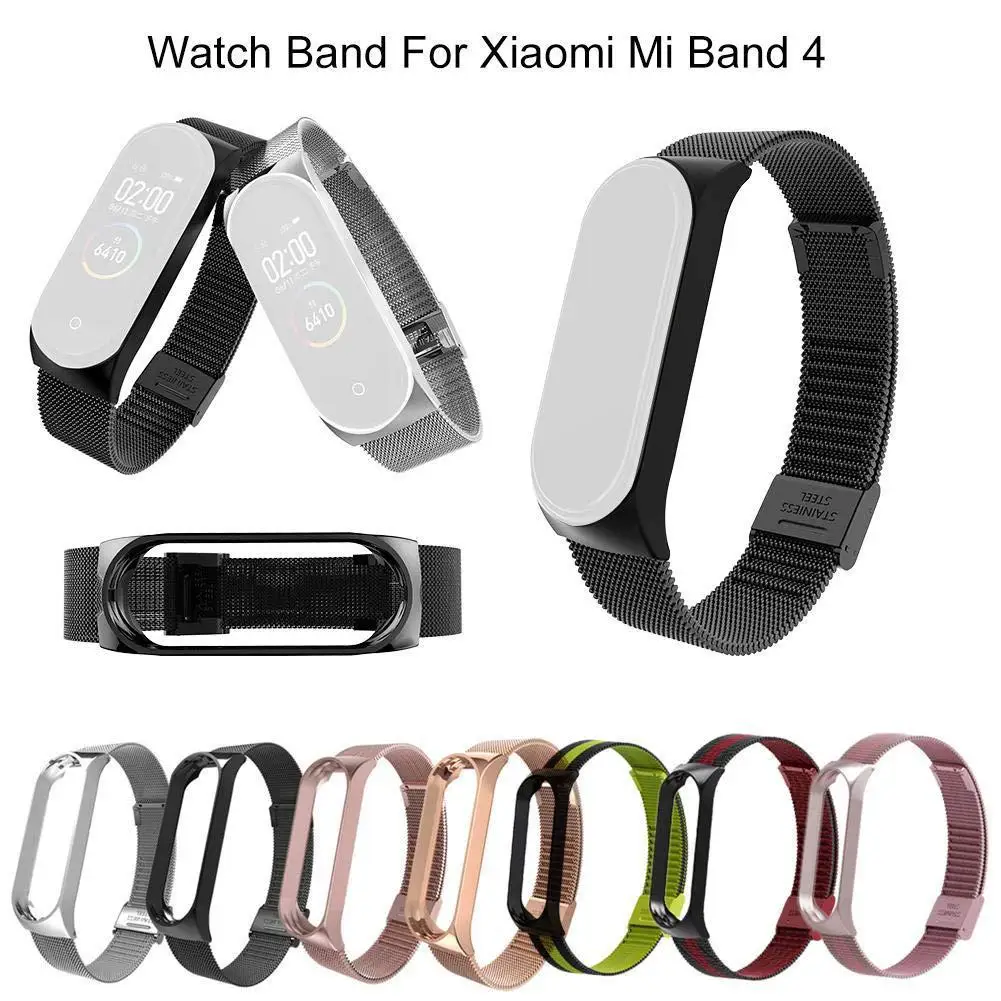 Smart Watch Buckle Wrist Strap Replacement Bracelet Stainless Steel for Xiaomi Mi Band 4 | Accessories