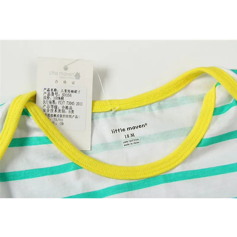 Детское Хлопковое платье в полоску на возраст 1-6 лет | Детская одежда и обувь