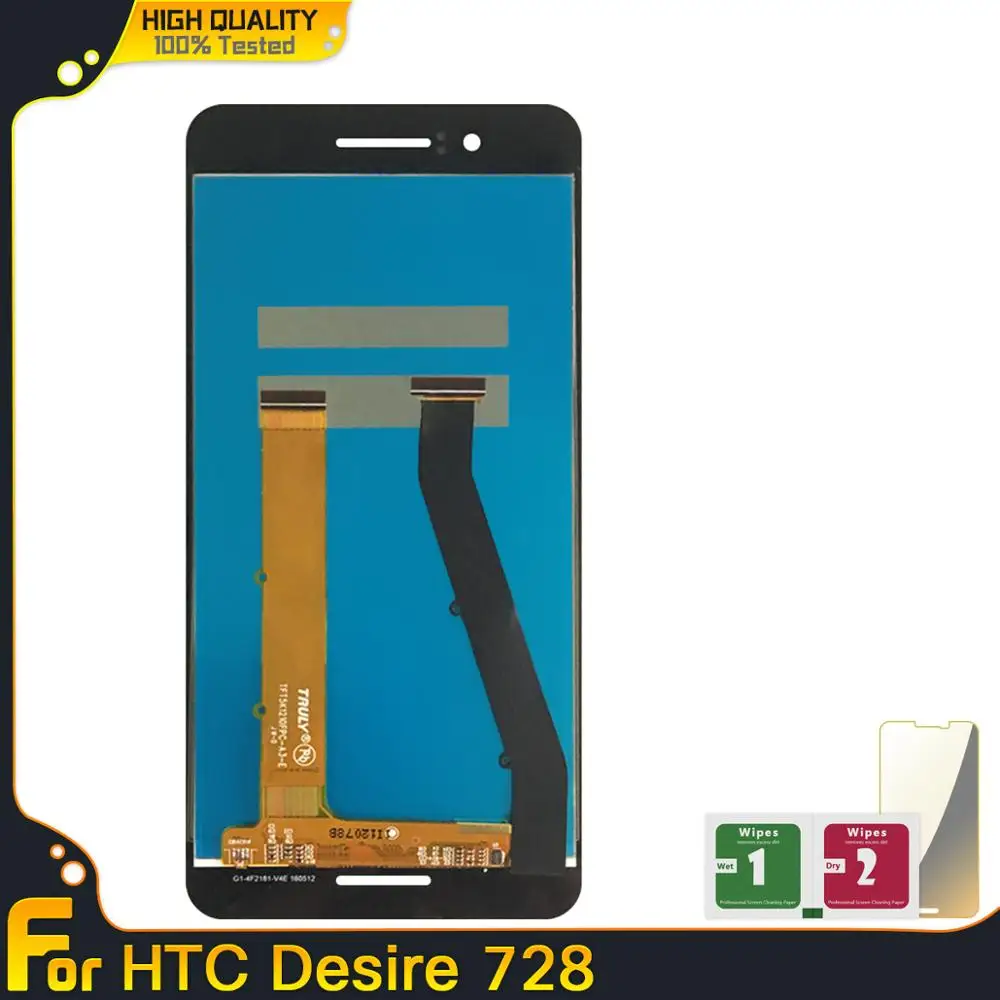 Новый ЖК дисплей для HTC Desire 728 728G сенсорный экран дигитайзер сменная сборка
