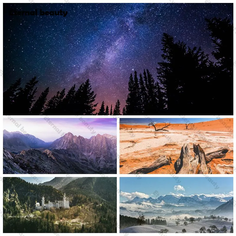 

Full Drill Diamond Painting 5D Diy Wall Art Rhinestone Pictures Diamond Embroidery Cross Stitch Kits Mountains Mosaic Home Decor