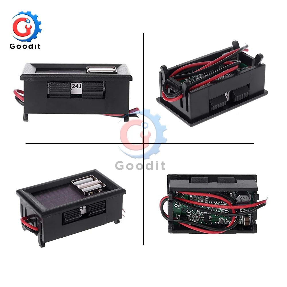 Светодиодный DC 12 6 в двойной USB порт Цифровой вольтметр 3S литий-железо-фосфат