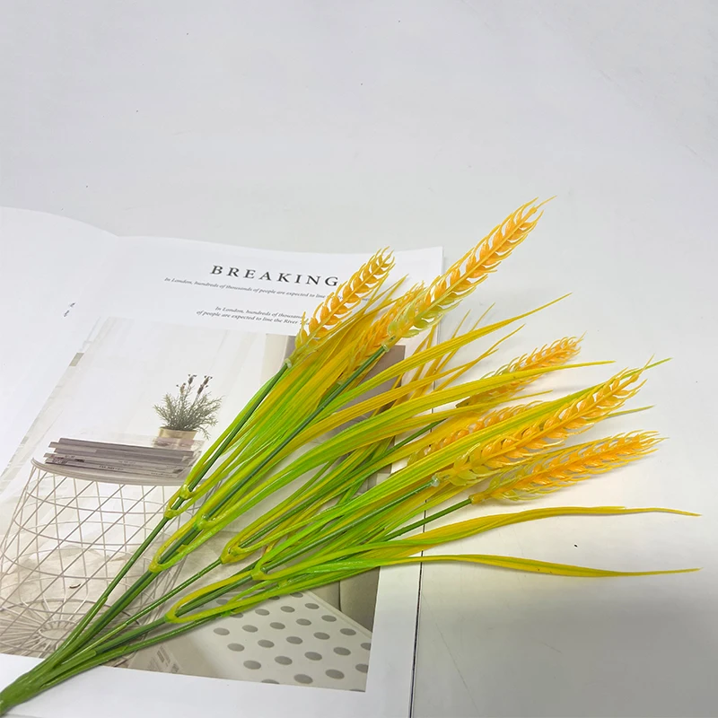 Искусственная пшеница цветок с шипами букет из риса пшеничная солома