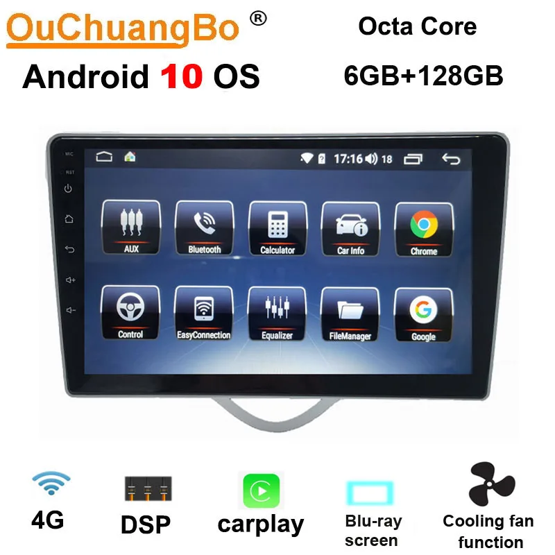 Ouchuangbo 2.5D IPS автомобильное Стерео gps радио головное устройство для JAC J3 Турин с carplay