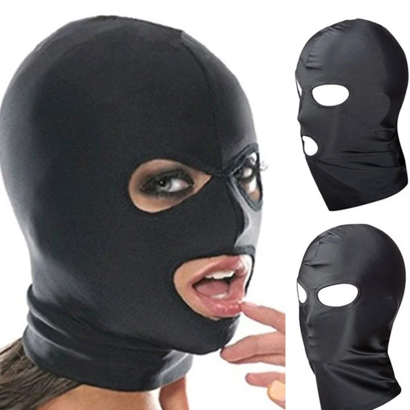 Adult Games Sex Toys for Couples SM Bondage Soft Sexy Head Mask Headgear Erotic Black Slave Restraint Hood | Красота и здоровье