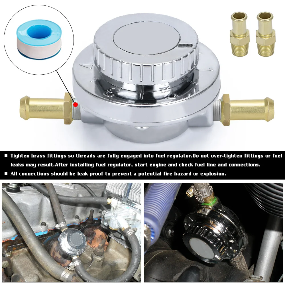 Универсальный ручной карбюратор 1 5 Psi топливный насос 5/16 &quot(8 мм) 3/8&quot(10 Регулятор