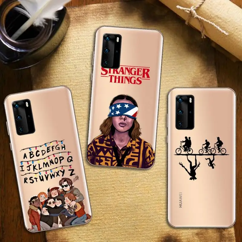 

Stranger Things American TV show Phone Case Transparent for Huawei honor nova c x 7 8 3 4 9 65g se v t play pro lite