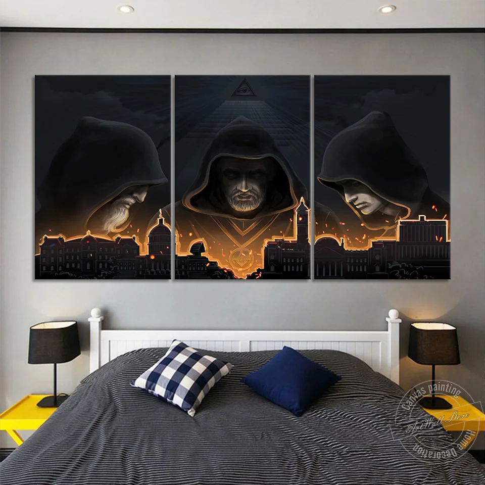 

Без рамки секретное правительство видео игра плакат Холст Искусство Настенная картина для гостиной и стена игровой комнаты Декор домашний ...