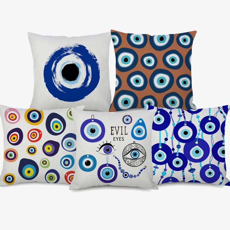 Наволочки с изображением злых глаз ручная роспись турецкий Ближний Восток