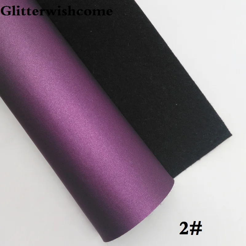 Винил Glitterwishcome размера A4 21 х29 см для бантов матовая Шелковая гладкая кожа ткань из