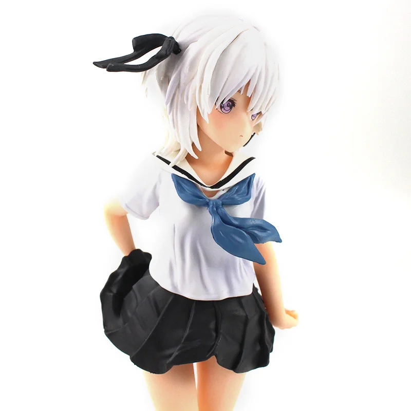 

26cm Anime Pet girl in Sakura Shiina Mashiro Figure School Uniform JK PVC Action Figure Model Toys for Gift