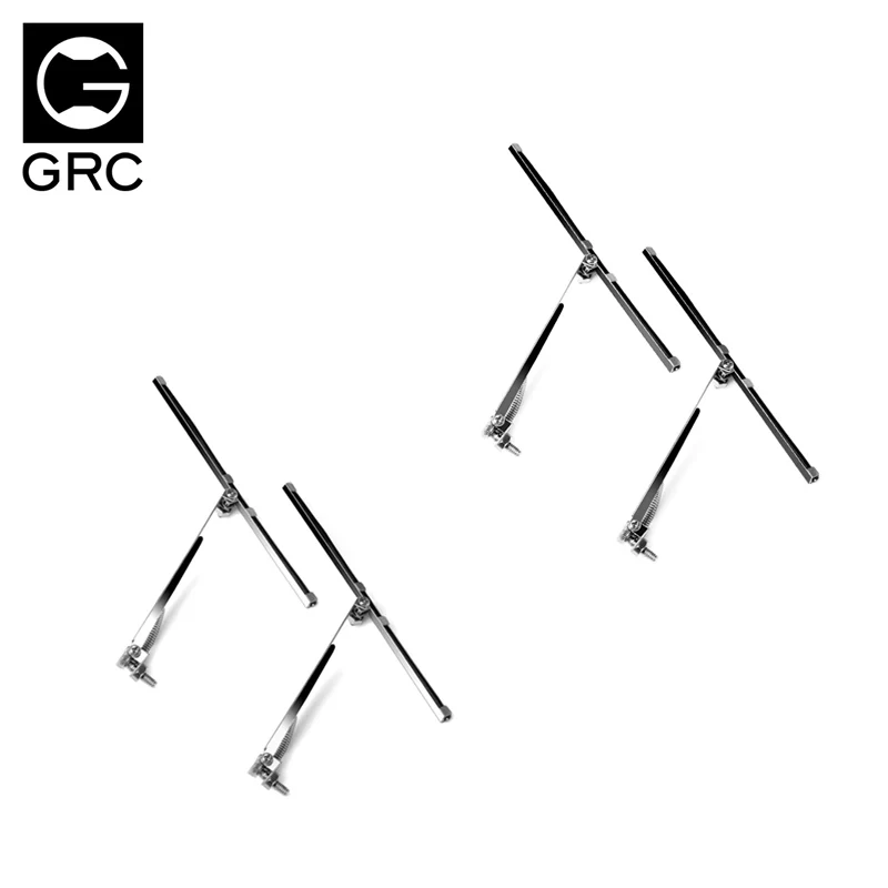 

2pcs Silver Metal Windshield Wiper For 1/10 1/8 Rc Tracked Vehicle Trax Trx4 G500 Trx6 G63 K5 Scx10 Jkmax Vs-4 Km4 Wiper