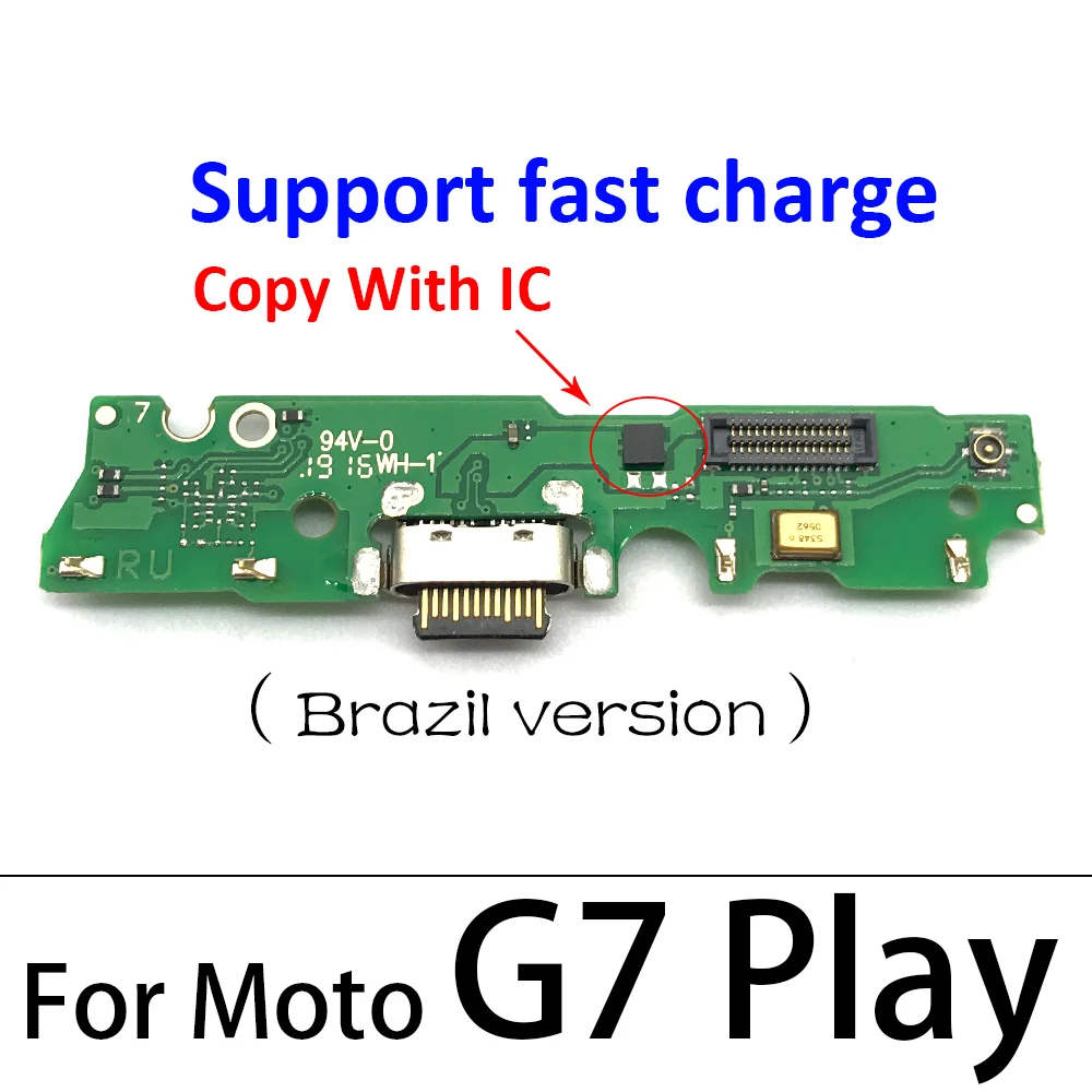 Оригинальный для Motorola Moto G7 Power Play Dock коннектор Micro USB зарядное устройство зарядный
