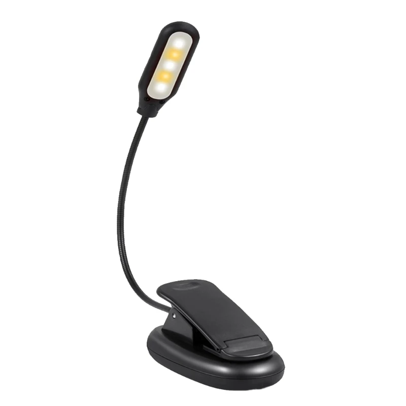 

ABS Material Rechargeable Book Light Clip on LED Book Lamp Eye Protection Reading Light Reading Lightweight for Children