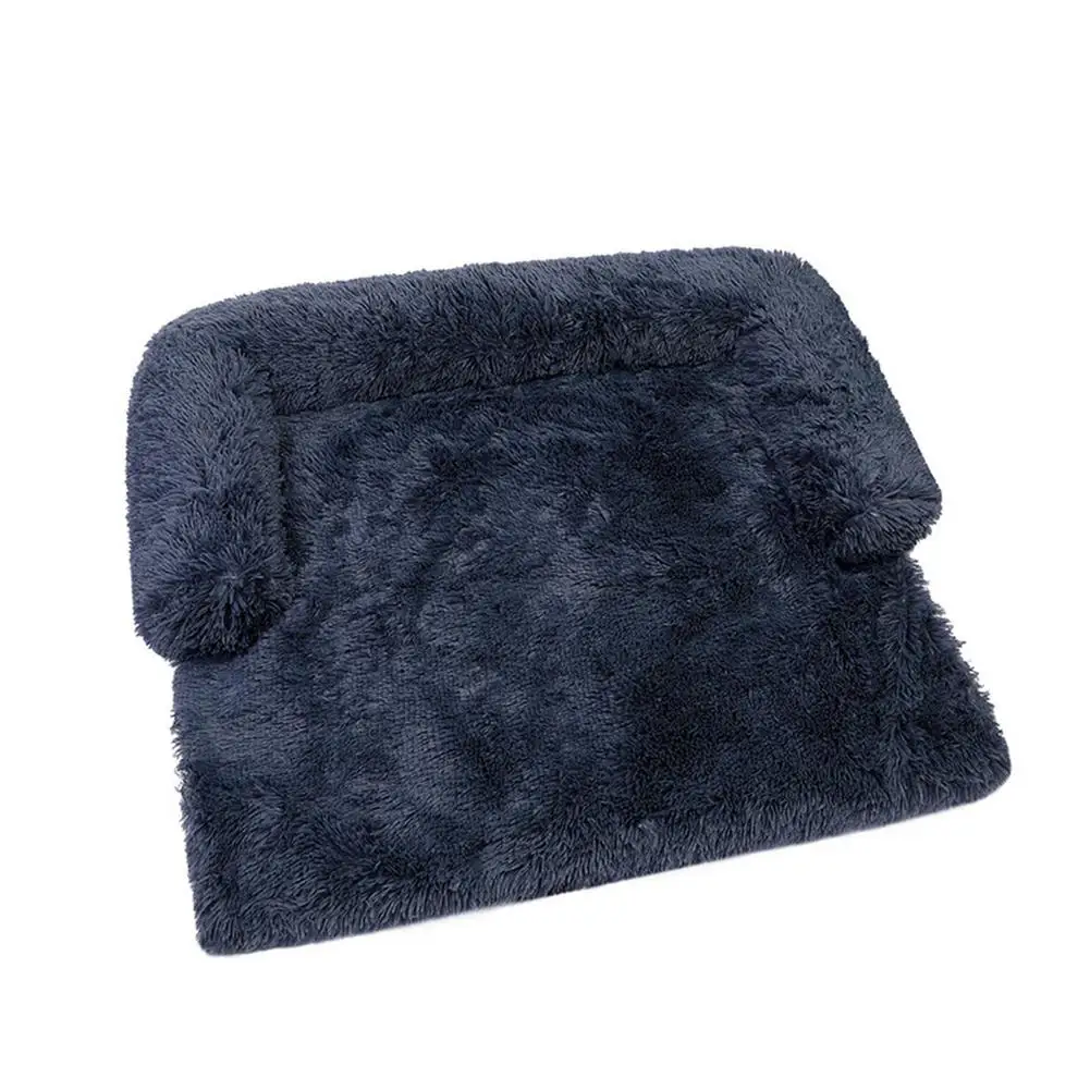 

Pet Sofa Bed Soft Plush Dog Mat Sofa Dog Couch Bed With Plush Cushion Super Soft Pet Bed Washable Furniture Protector XL 47.