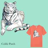 sticker on clothes big tiger thermal parches a level washable patches vinyl diy clothes decoration fashion