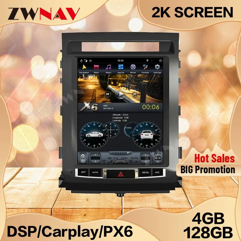 

Экран Тесла 4 + 128 ГГц для TOYOTA LAND CRUISER LC200, 2008, 2009, 2010-2015, Android блок, Автомобильный мультимедийный плеер, GPS, аудио, радио, стерео
