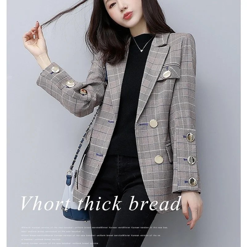 

2021 New Women's Blazer Jacket Suit Long Sleeve Suit Collar Trumpet Sleeve Casual Coat Jacket Women