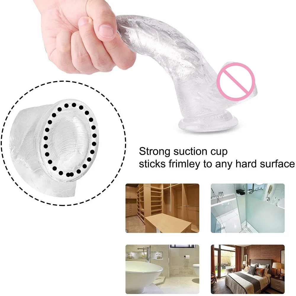 Фаллоимитатор 8 6 дюйма реалистичный фаллоимитатор для взрослых Стимулятор точки