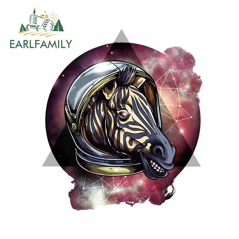 

EARLFAMILY 13 см x 11,8 см для Вселенной космической зебры Мультяшные автомобильные наклейки на лобовое стекло доска для серфинга индивидуальное ук...