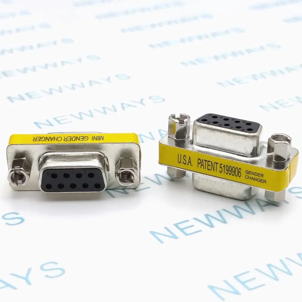 Db9 9Pin/ Female To Female/ Male/ Male Mini Gender Changer Adapter Rs232 серийный разъем | Обустройство дома