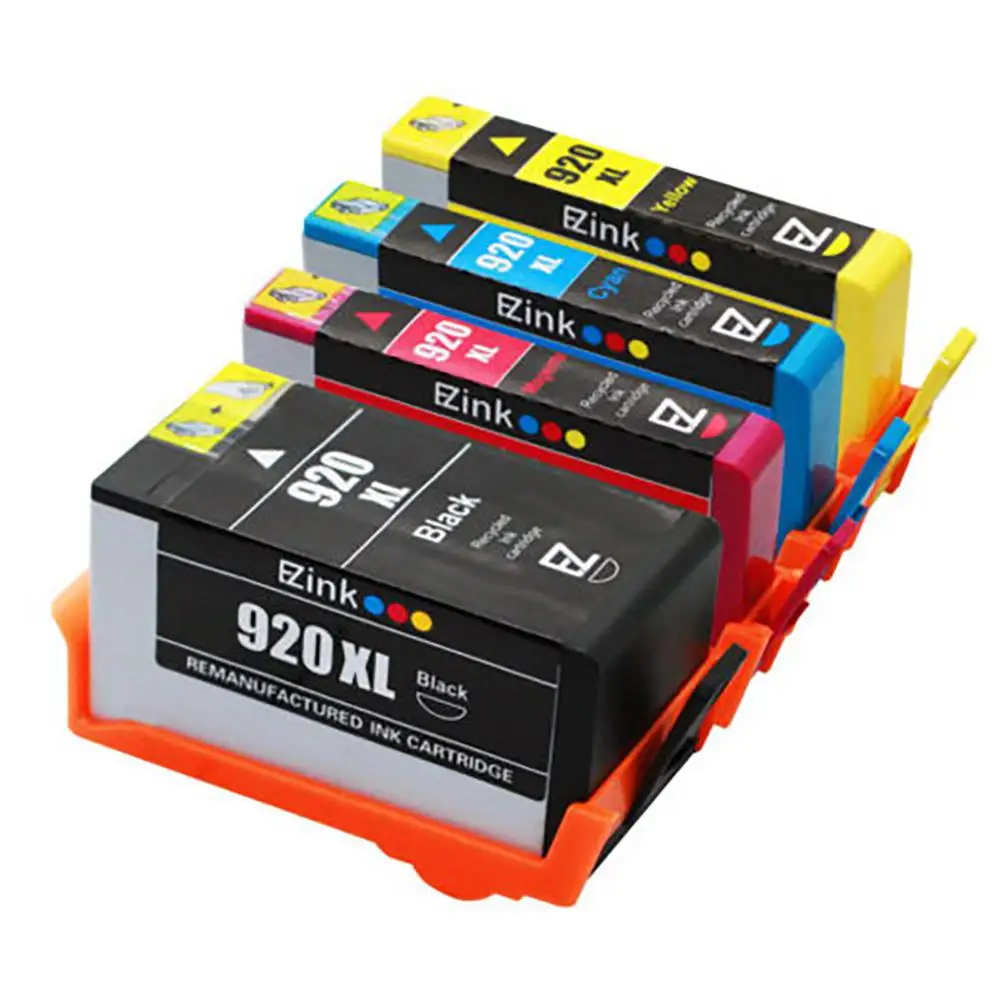 

Refillab Remanufactured compatible 920XL Ink Cartridge 1BL/1C/1M/1Y for HP CD973AN CD974AN