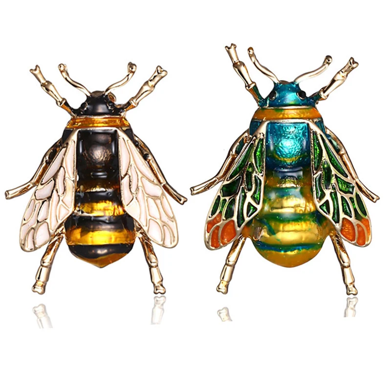 Новинка высококачественные винтажные Красочные заколки цикады милая пчела