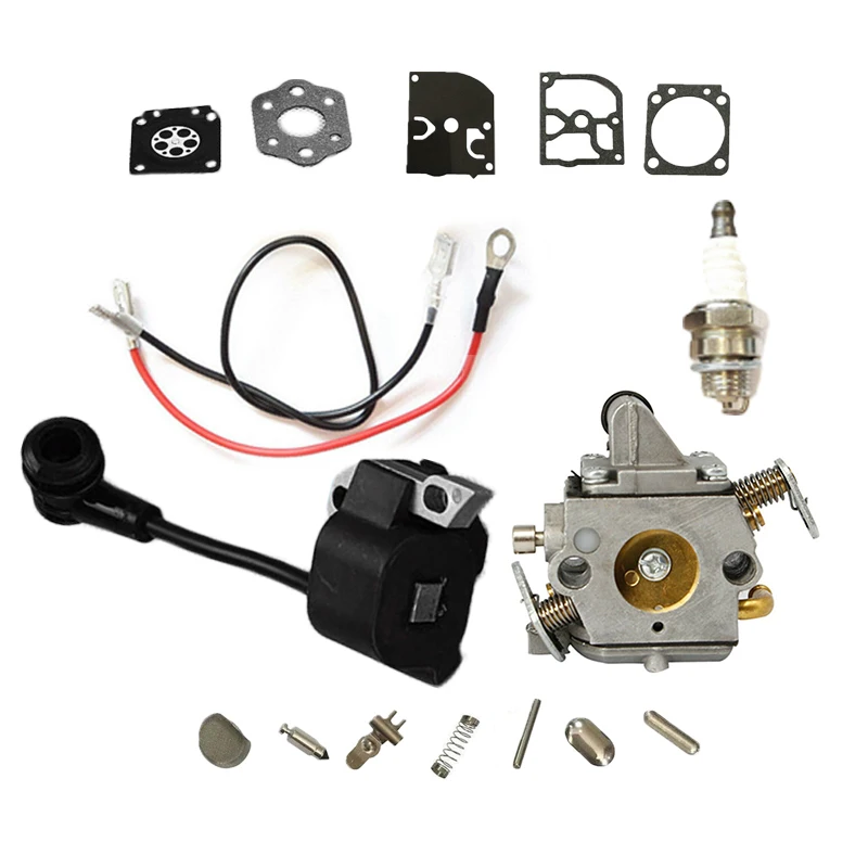 

For Stihl MS170/MS180 Replacement Carburetor Gaskets Spark Plug Ignition Coil