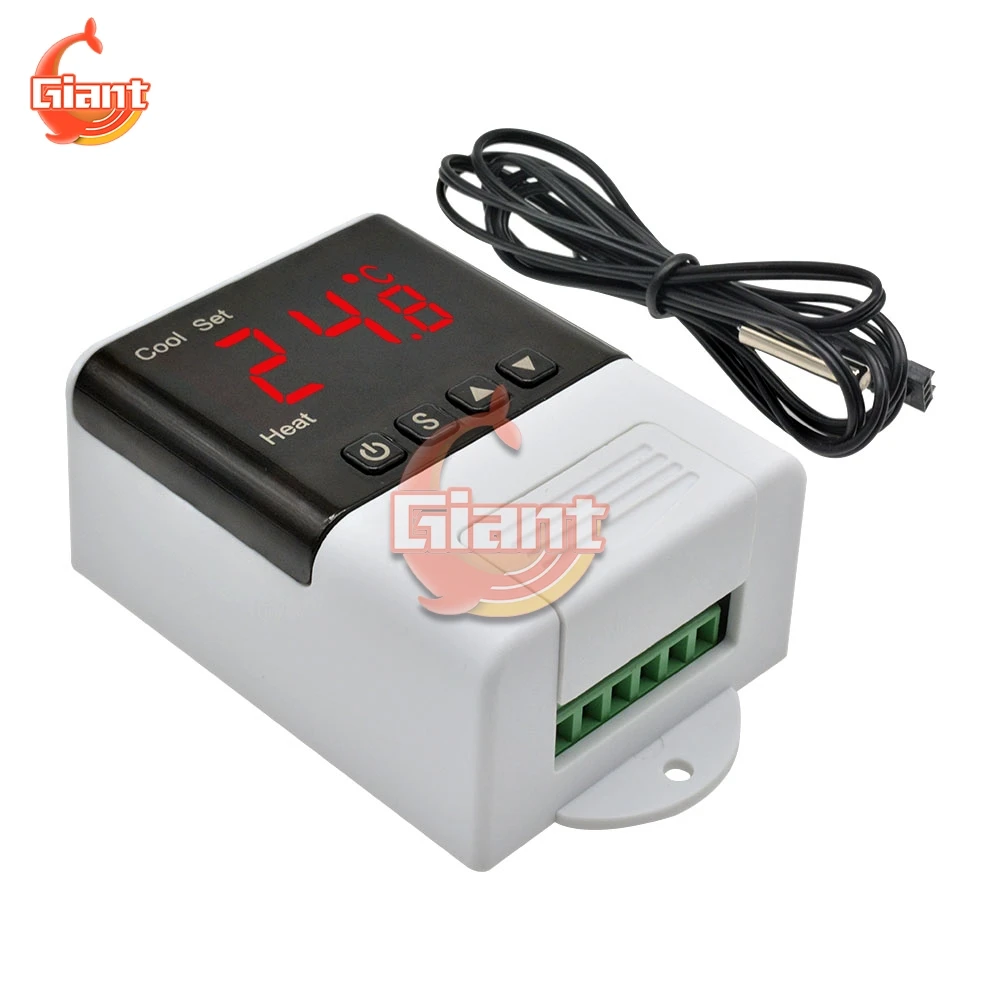 

DTC1200 AC 110V 220V Digital Thermostat Temperature Controller NTC Sensor Heating Cooling for Aquarium DTC-1200 Replace STC-1000