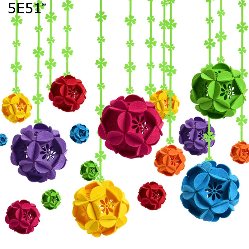 Classroom layout decoration kindergarten environment ornaments Non-woven flower ball | Дом и сад