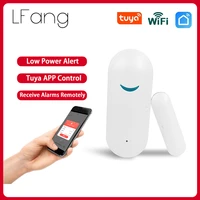 wifi mini door and window detector smart life security alarm smart magnetic sensor low power consumption no false alarm tuya