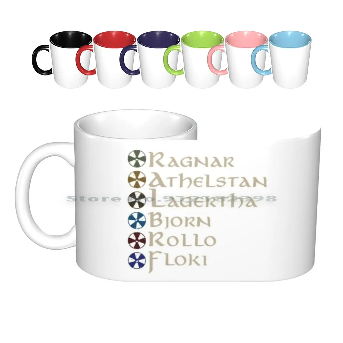 

Чай м Викинги Керамические Кружки Кофейные чашки Кружка для чая с молоком канал истории викингов Рагнар чай м Ragnar Lothbrok Rollo