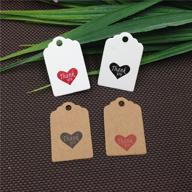 Free shipping 3x2cm Color Price Tags Hand made Gift tags DIY Retro Kraft Paper cards Garment 50PCS For Candle/Flower | Дом и сад