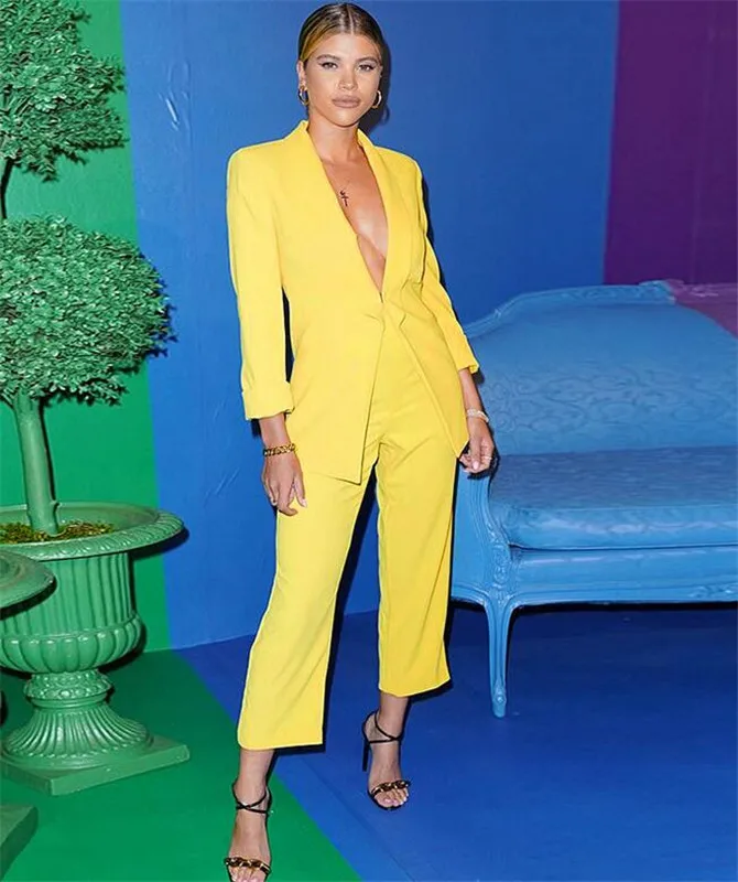 Костюм брючный женский деловой однобортный Блейзер и брюки костюм на заказ