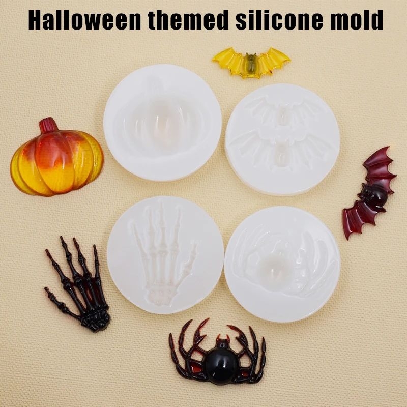 

Halloween Theme Silicone Molds Resin Jewelry Casting Mold for Epoxy Resin Jewelry Making and Art Projects DRSA889