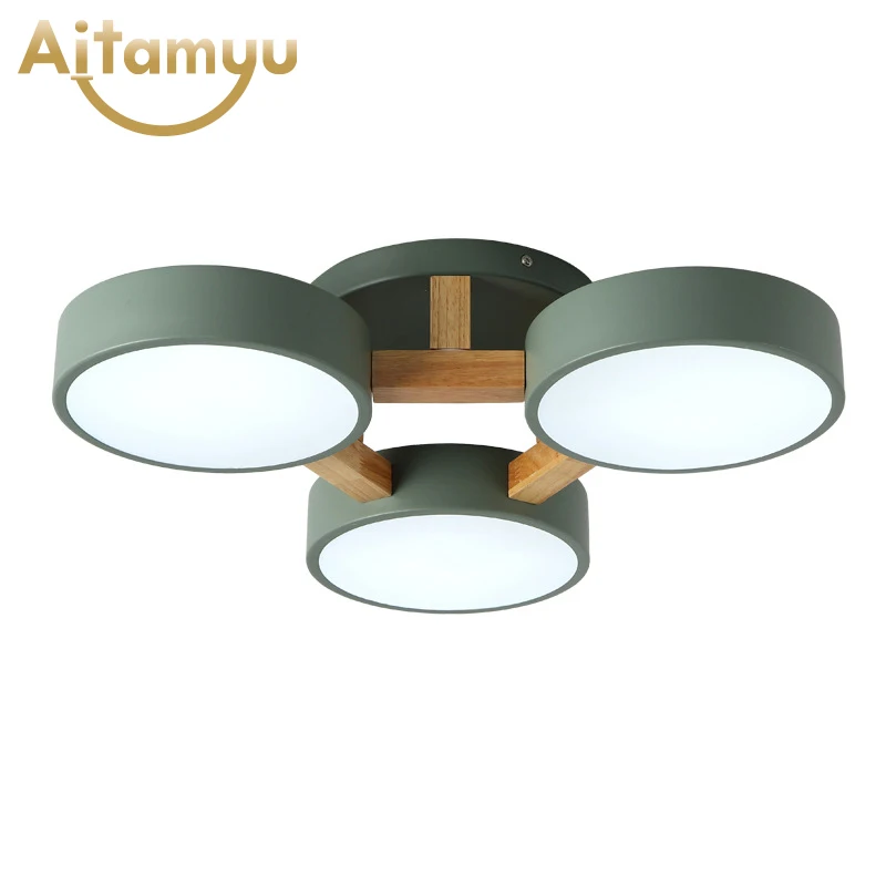 Светодиодный потолочный светильник с круглым металлическим абажуром 220 В | Лампы